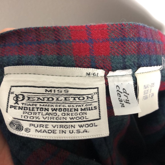 Vintage Pendleton Skirt sz4 Plaid Wool - Picture 4 of 4